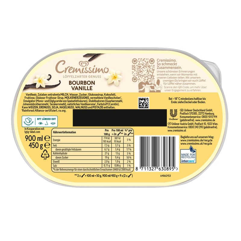 Cremissimo Bourbon Vanilla