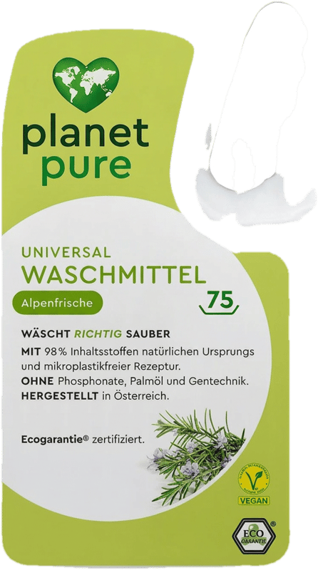 Planet Pure Universal Waschmittel Alpenfrische