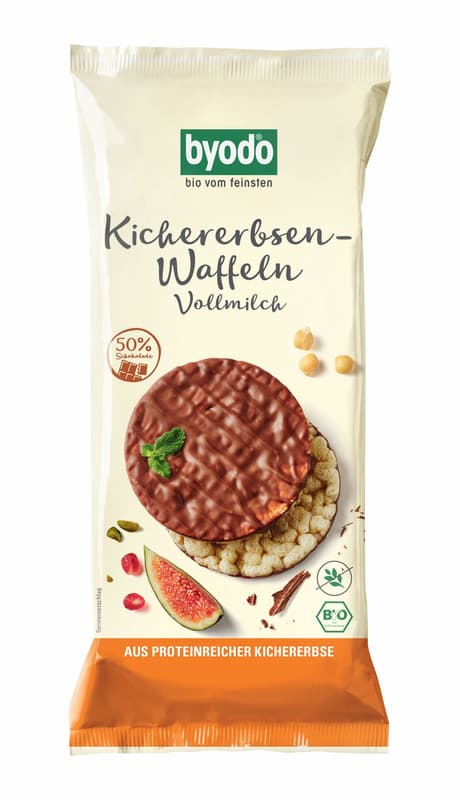 Byodo BIO Kichererbsen-Waffel Vollmilch glutenfrei