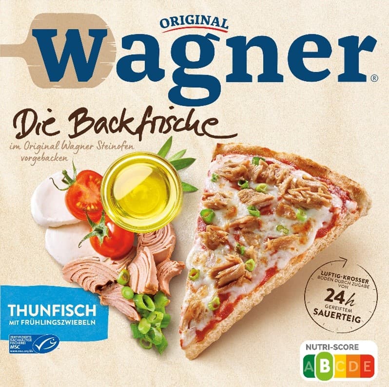 Wagner Die Backfrische Thunfisch Pizza