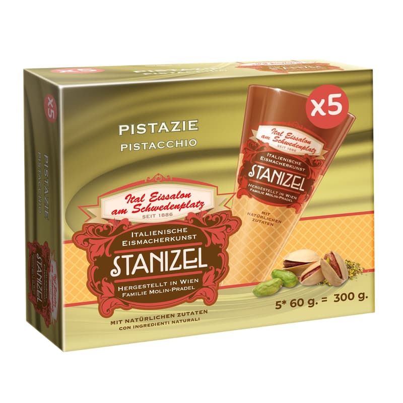 Eissalon am Schwedenplatz ice cream cone Pistachio 5 x 60ml
