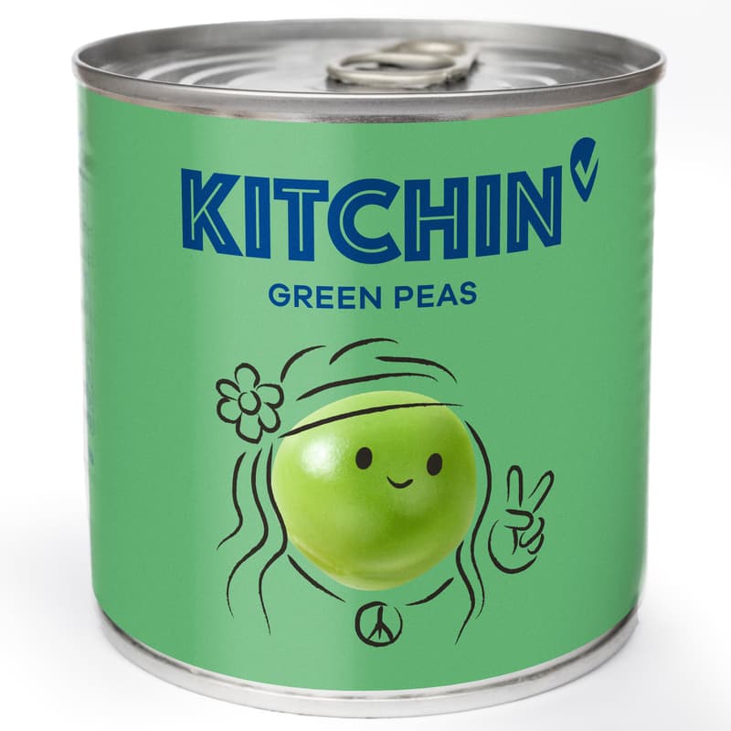 Kitchin grüne Erbsen