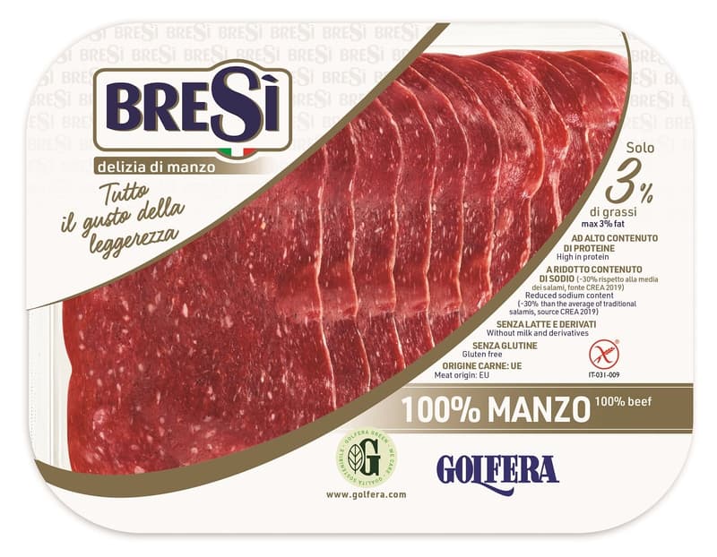 Bresì Rindersalami reduced Fat, sliced