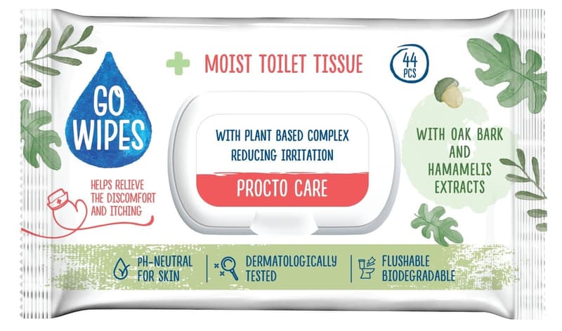 GoWipes Moist Toilet Procto Care