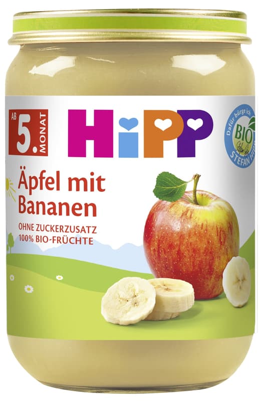 HiPP BIO Äpfel mit Bananen, ab dem 5. Monat