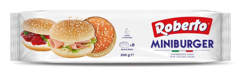 Roberto Mini Hamburger mit Sesam 8er