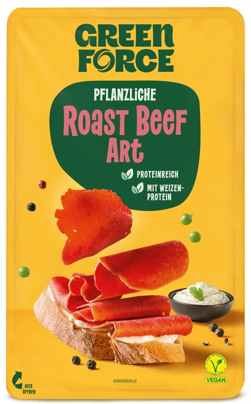 GREENFORCE Aufschnitt Roast Beef VEGAN
