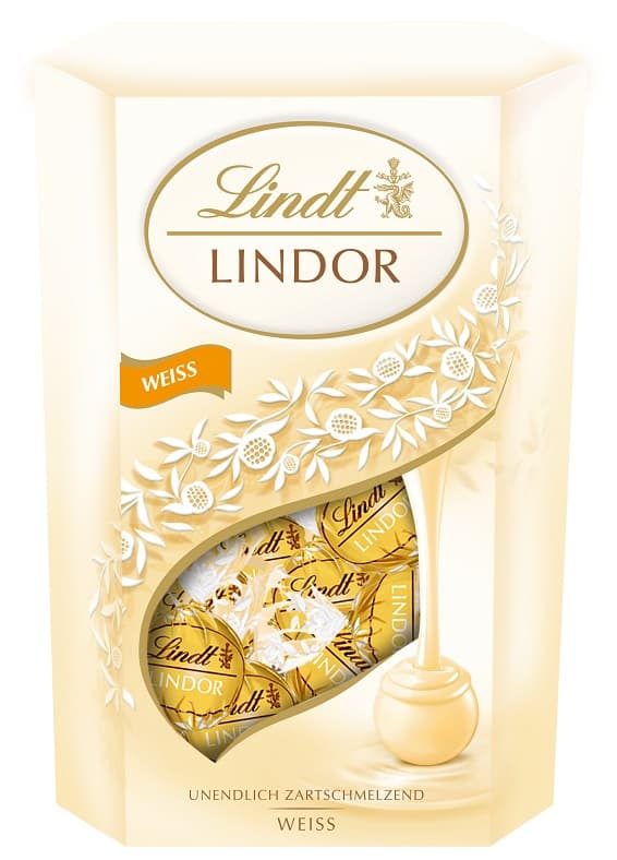 Lindt Lindor Kugeln Weiß im kleinen Cornet