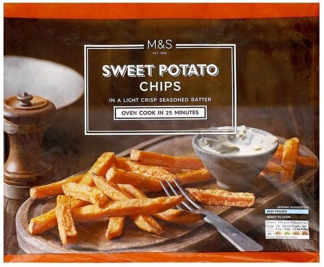 Marks&Spencer Sweet Potato Chips (tiefgekühlt)