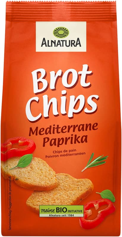 Alnatura BIO Brot Chips mit Paprika und Kräutern