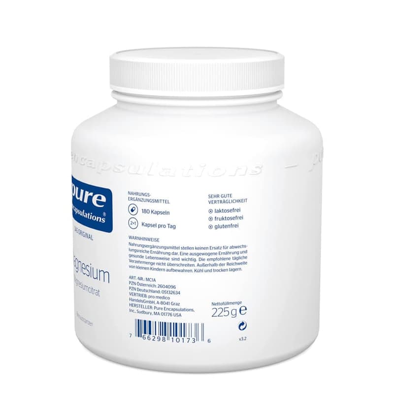 Pure Encapsulations® Magnesiumcitrat 180 Stk