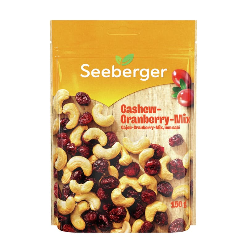 Seeberger Cashew-Cranberry Mix