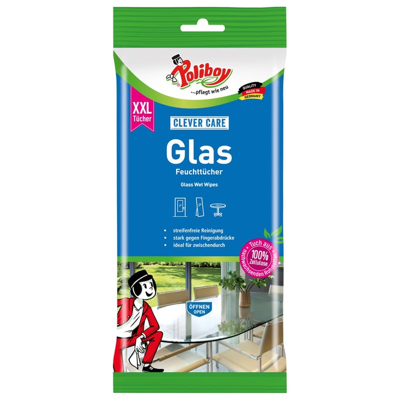 POLIBOY XXL Glass Wet Wipes             