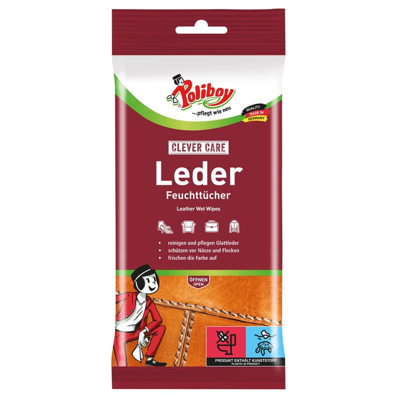 POLIBOY Leather Care Wet Wipes