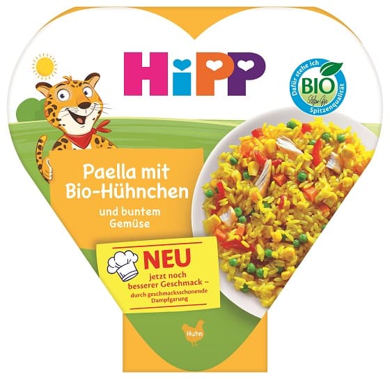 HiPP Paella with colourful vegetables and BIO chicken