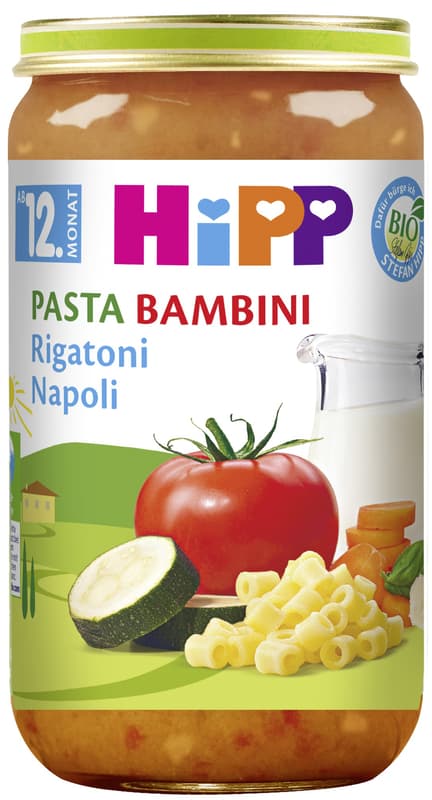 HiPP BIO Pasta Bambini - Rigatoni Napoli, ab dem 12. Monat