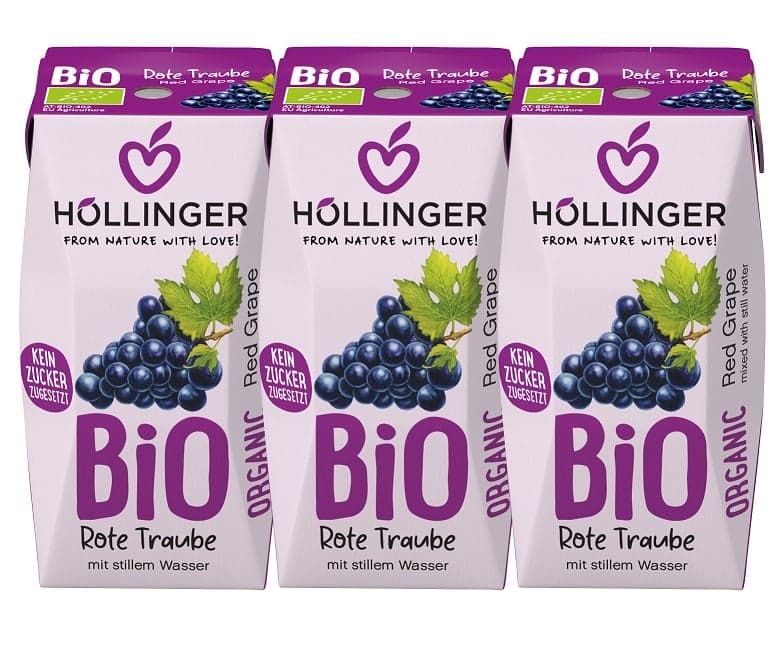 Höllinger ORGANIC Red Grape 3x200ml