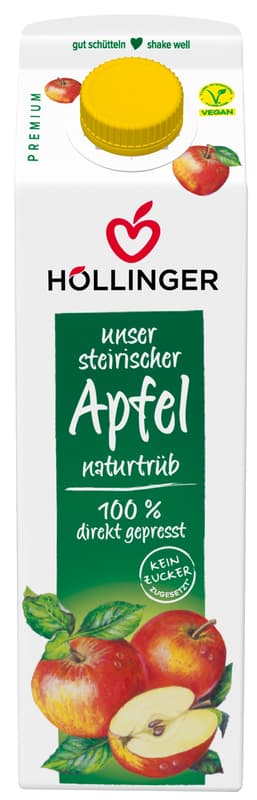 Höllinger steirischer Apfelsaft naturtrüb
