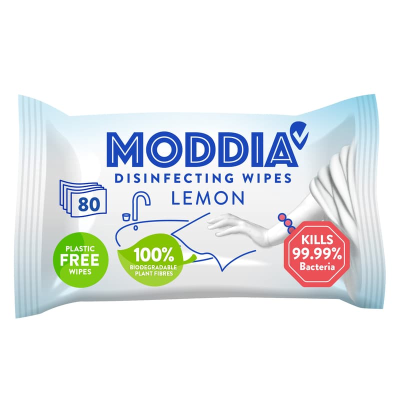 Moddia Disinfecting wipes Lemon