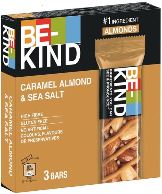 Be-Kind Caramel Almond & Sea Salt 3er Pack glutenfrei