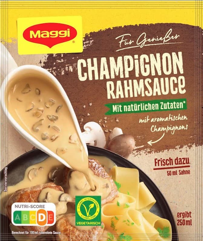 Maggi Für Genießer! Champignon Rahm Sauce