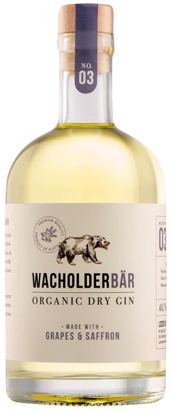Wacholderbär Organic Dry Gin – Grapes & Saffron