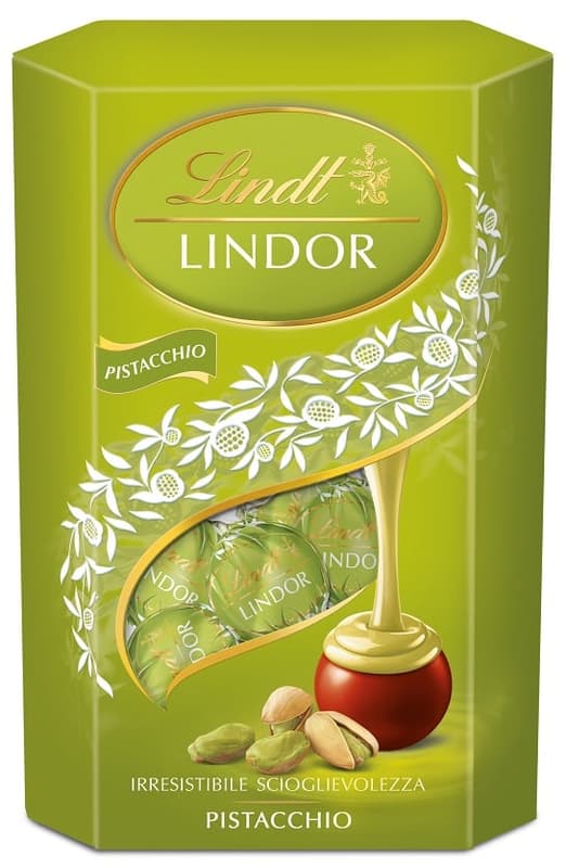 Lindt Lindor Pistachio Balls in a Small Connet