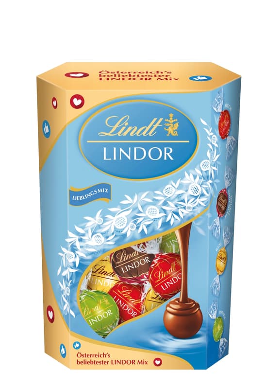 Lindt Lindor Balls Favorite Mix in a small connet