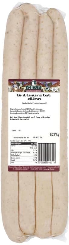 Graf Grillwurst thin
