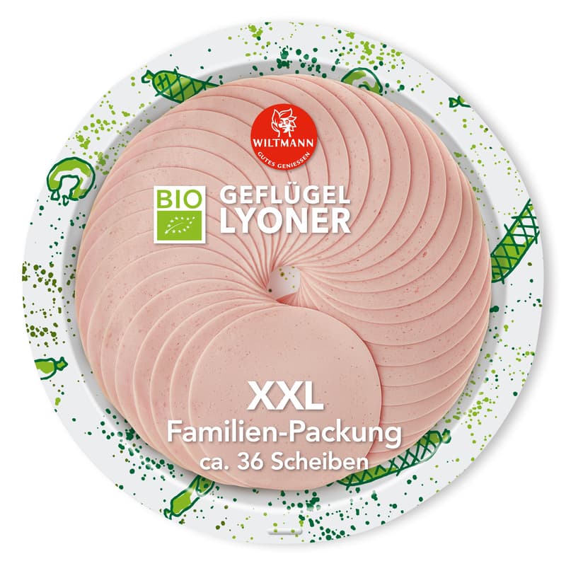 Wiltmann BIO Geflügel Lyoner XXL geschnitten