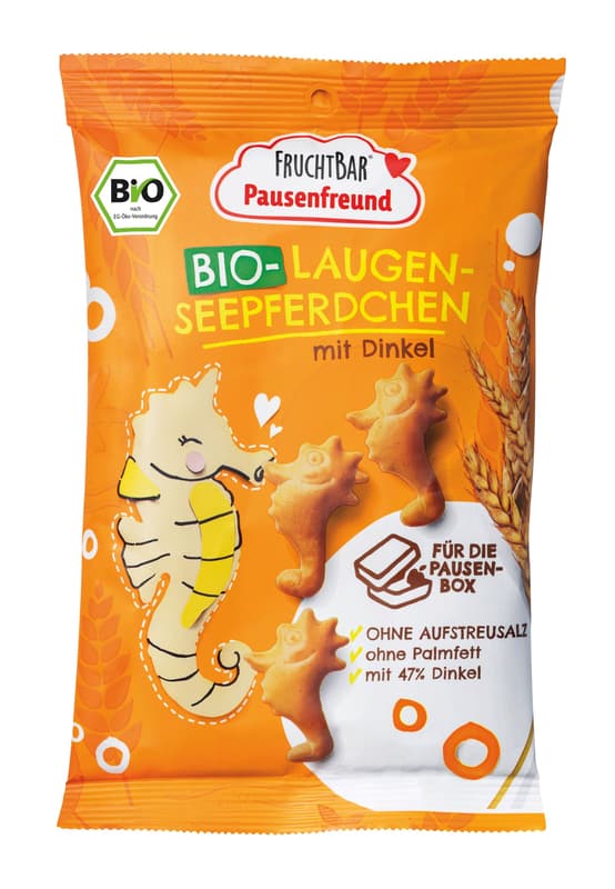 FruchtBar Pausenfreund – BIO-Laugen-Seepferdchen mit Dinkel