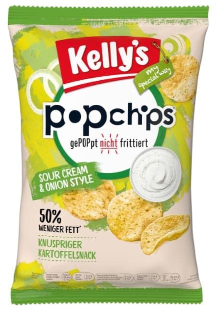 Kelly's Popchips Sour Cream & Onion