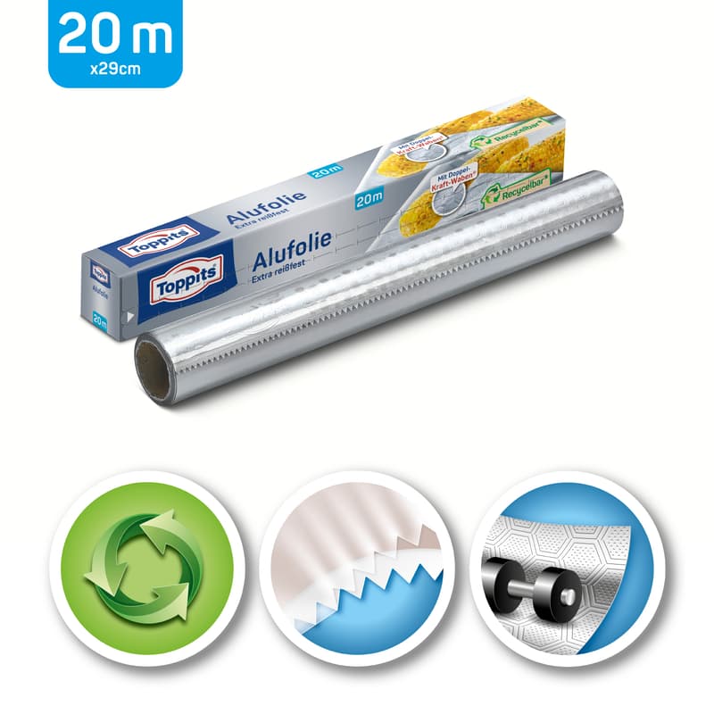 Toppits Alufolie Extra Reißfest