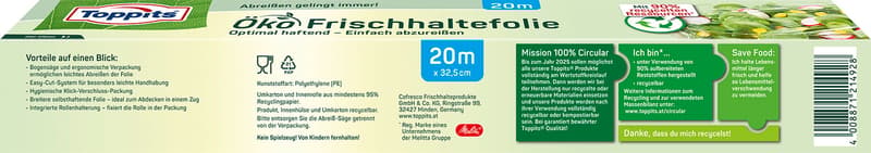 TOPPITS eco-fresh-keeping foil 32,5cm x 20m