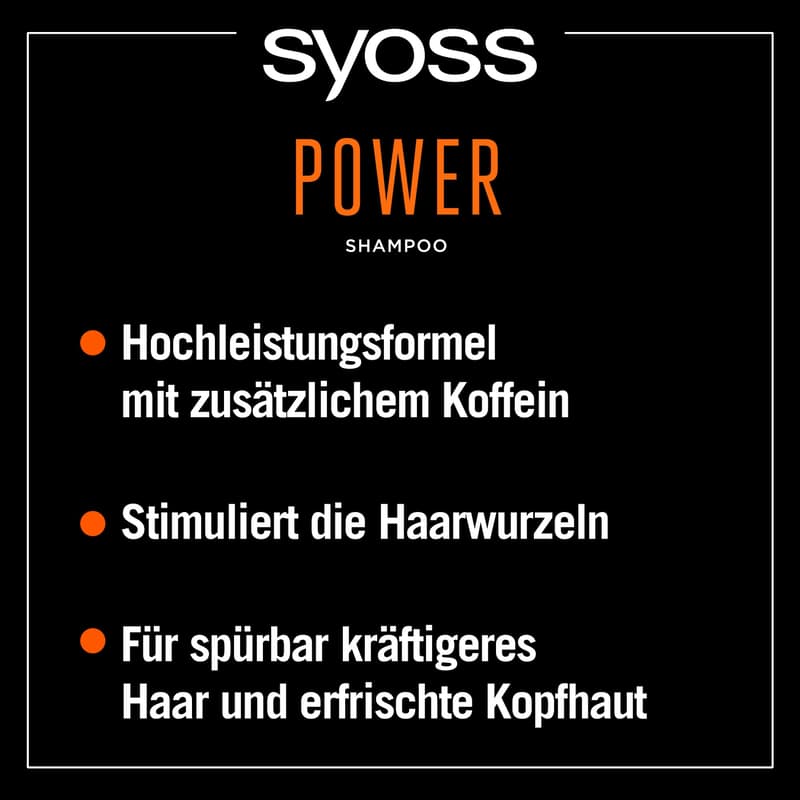 Syoss Shampoo Men Power 