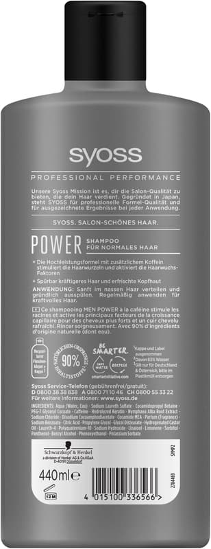Syoss Shampoo Men Power 
