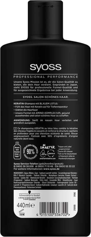 Syoss Shampoo Keratin 