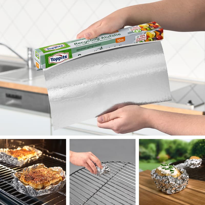 TOPPITS recycled aluminium foil 10m x 29,5cm
