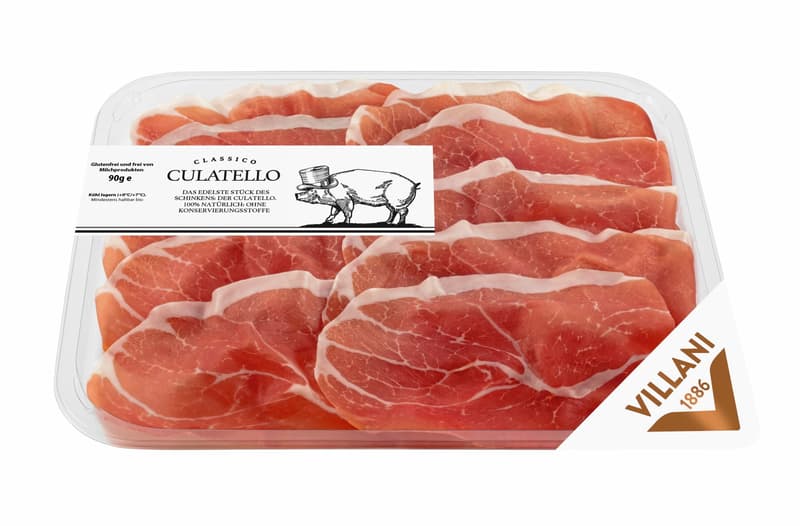 Villani Culatello Affettato 12 Monaten gereift geschnitten