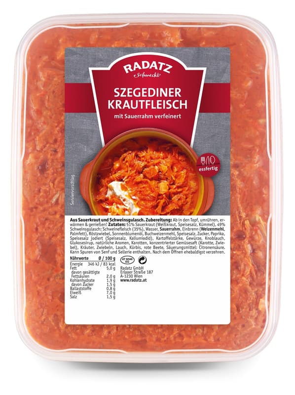 Radatz Szeged cabbage meat