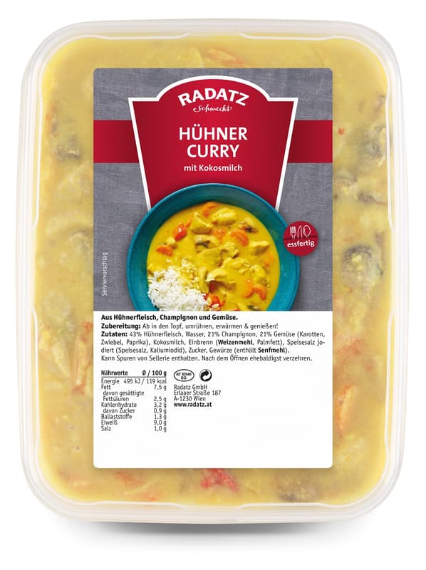 Radatz Hühner Curry