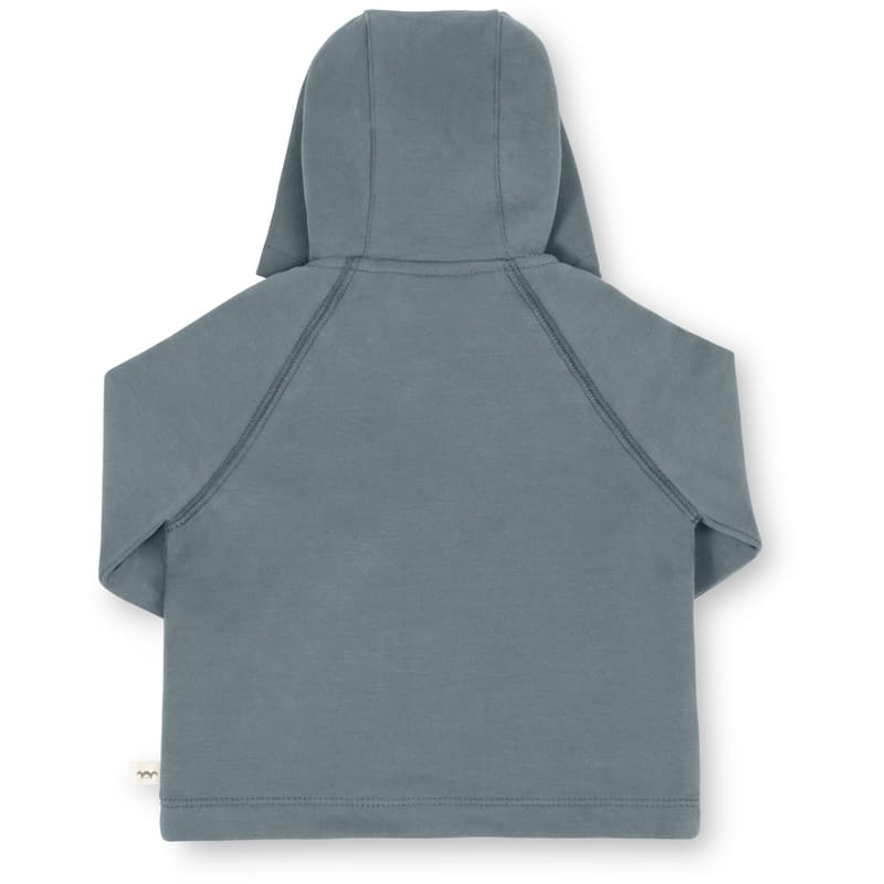 Herr und Frau Klein hooded jacket Lennard in organic sweat dove blue 0-3M