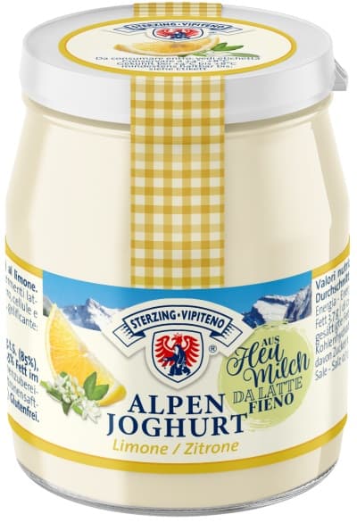 Sterzinger Heumilch Joghurt Zitrone im Glas