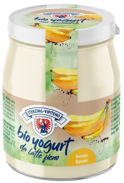 Sterzinger BIO Heumilch Joghurt Banane im Glas