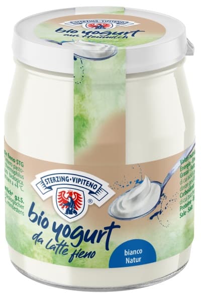 Sterzinger BIO Heumilch Naturjoghurt im Glas 3,5%