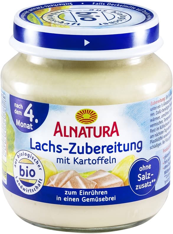 Alnatura BIO Potato and salmon preparation