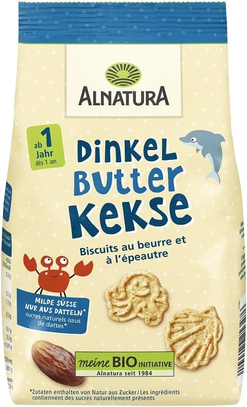 Alnatura BIO Dinkel-Butterkekse mit Dattelmus, ab 1 Jahr