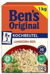 Uncle Ben's long grain rice in a cooking bag