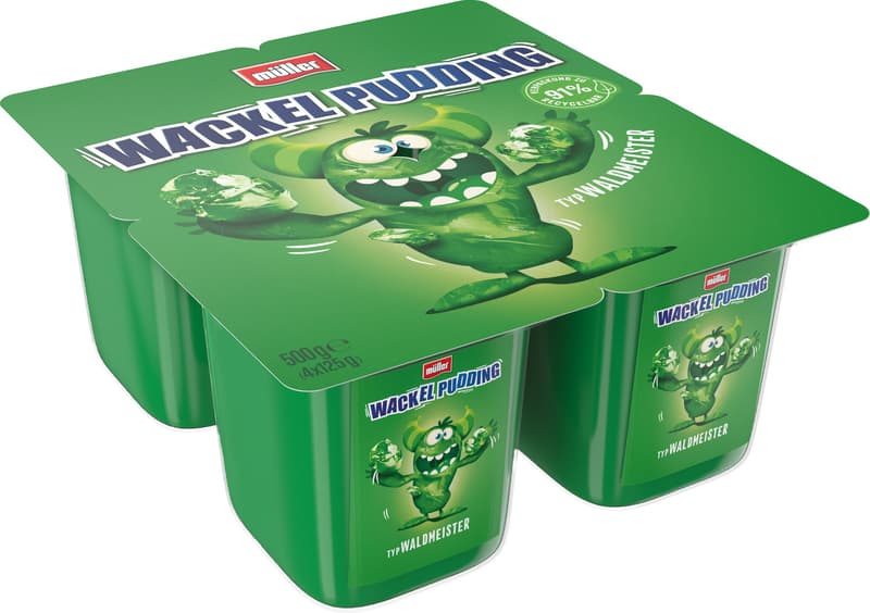 Müller Wackelpudding Waldmeister 4x125g