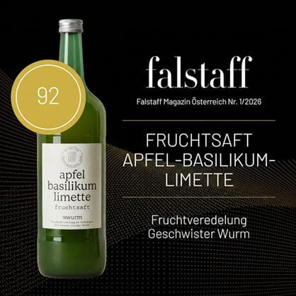 Wwurm Apfel-Basilikum-Limette Saft (Mehrweg)